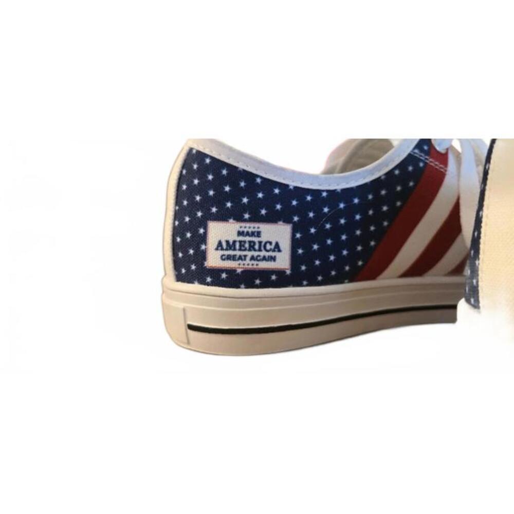 Women's 9 Red White & Blue Make America Great Again Sneakers NIB